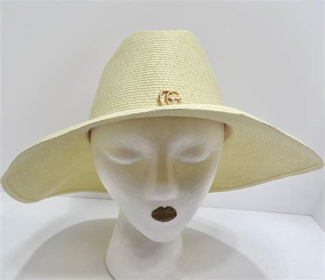 gucci papier wide brim hat